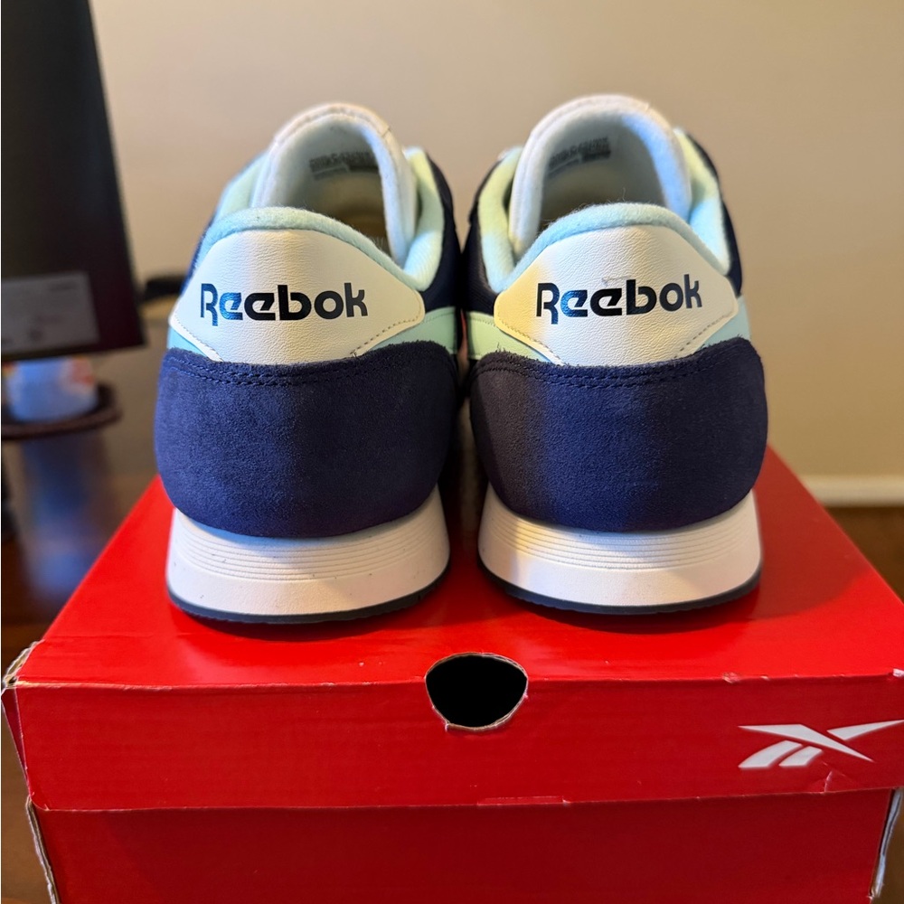 Reebok Classics Dark Blue and Sky Blue Sneakers SZ 12 MENS NEW DS - Picture 6 of 7
